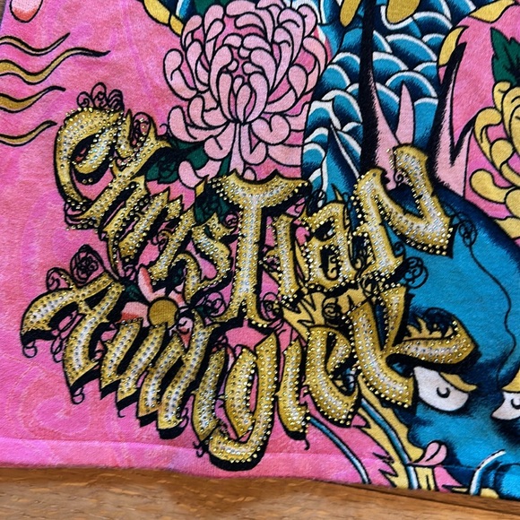 WOW!!! 🤩 NWT Y2K Christian Audigier Dress with Fringe! - Picture 1 of 11